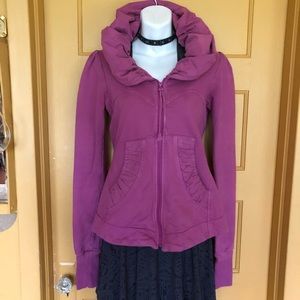 Prairie Underground pink short cloak hoodie jacket